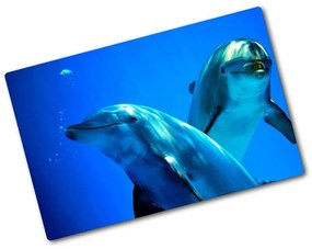 Üveg vágódeszka Két delfin pl-ko-80x52-f-16277956