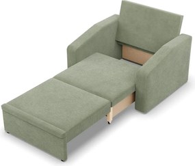 Vertico fekvőfotel, 80 cm széles, kordbársony, zöld