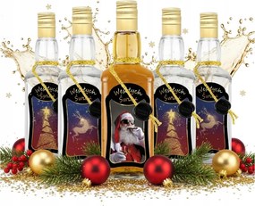 5x Palackok Daniels 0,5l Üveg Tinktúra Palack Prémium Díszített