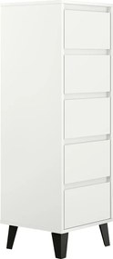 Komód, fehér, BOGAN 5S40