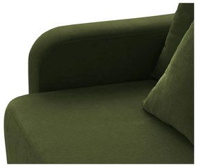 Zöld kinyitható tárolóhelyes kanapé 231 cm Elen – Micadoni