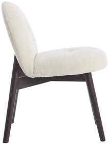 Krémszínű kárpitozott étkezőfotel szett 2 db-os Sinosa – Light &amp; Living