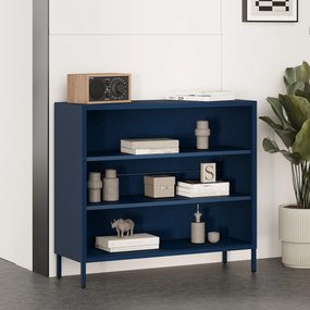 Alacsony polcos szekrény LUCA , 1000 x 900 x 350 mm, Modern: sötétkék