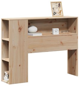 tömör fenyőfa fejtámla tárolóval 90 cm