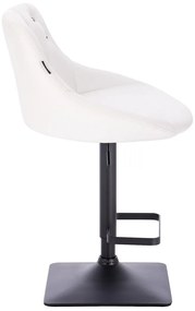 SZÉK HC931KW Fehér modern műbőr szék fekete lábbal