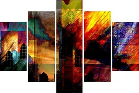 Kép - A város színes absztrakciója (150x105 cm)