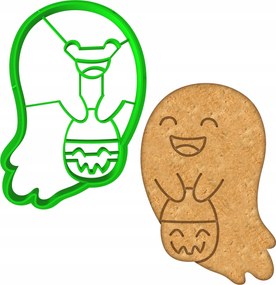 Forma Lyukasztó Sütemény- és Mézeskalácsvágó Halloween Lélekszellem