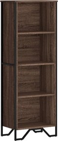 vidaXL barna tölgy színű szerelt fa könyvszekrény 50 x 31 x 137,5 cm