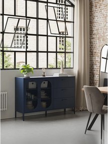 Sötétkék komód 140x90 cm Diora – Marckeric