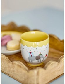 Sárga-krémszínű kőedény gyerek bögre 150 ml Celebrate – Bloomingville Mini