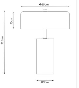 Lucide 34540/03/30 - Asztali lámpa MIRASOL 3xG9/7W/230V fekete/arany