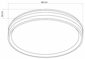 LED állítható mennyezeti lámpa BARBARA LED/72W/230V 3000-6000K + DO