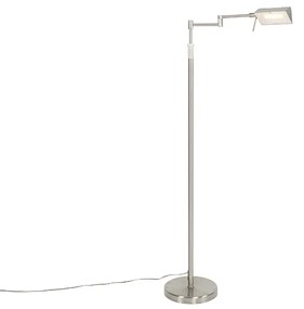 Design állólámpa acélból, LED-del és érintőképernyős dimmerrel - Notia