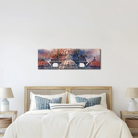 Kép - Akshardham, New Delhi, India (órával) (90x30 cm)