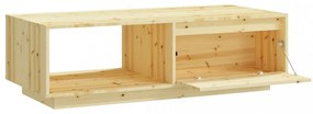 tömör fenyőfa dohányzóasztal 110 x 50 x 33,5 cm