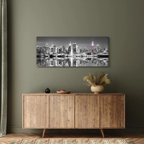 Kép - New York és a lila felhőkarcoló (120x50 cm)