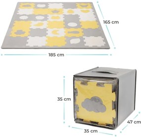 KINDERKRAFT select - Hab puzzle LUNO 30db szürke/sárga