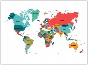 Poszterek 135x100 Világtérkép