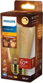 Fényerőszabályozható LED izzó VINTAGE Philips ST64 E27/7,3W/230V 2200K CRI 90
