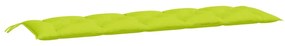 2 db élénkzöld oxford szövet kerti padpárna 180 x 50 x 7 cm