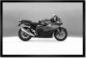 Poszter keretben 60x40 Fekete-fehér üldöző