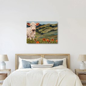 Üveg kép - Kötött motívum utánzata (70x50 cm)