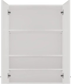 Pola mini DD felső fürdőszoba szekrény, fényes fehér