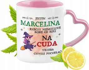 Marcelina Bögre Rózsaszín Szív Alakú Füllel Kávé Ajándék