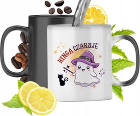 Mágikus bögre Kingának Fekete matt nyomott mintával 330ml