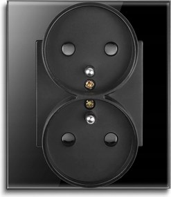 Elektromos Aljzat Üveg Kettős Érintkező Aljzat Földelt Üveg