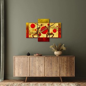 Absztrakt kép két nővel (90x60 cm)