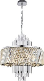 MILAGRO ML0410 MARGOT Kristály Függesztett Lámpa Króm E14 IP20