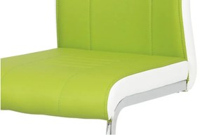 Modern Szánkótalpas Étkezőszék Lime-Zöld Színben Dcl-406