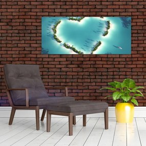 Kép - Szívszigetek (120x50 cm)