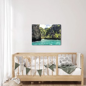 A hegyi folyó képe (70x50 cm)