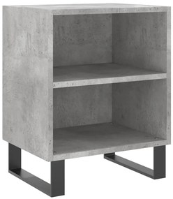 2 db betonszürke szerelt fa éjjeliszekrény 40x30x50 cm