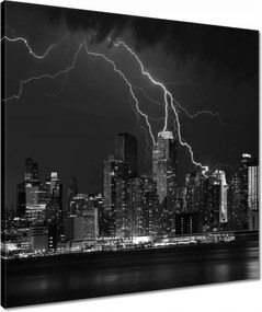 Vászonkép 60x60 Villámok New Yorkban