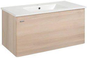 Naturel Ancona Fürdőszobaszekrény mosdóval 100x45x46 cm akác ANCONA2100DV