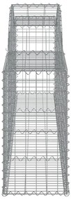 25 db íves horganyzott vas gabion kosár 300x30x60/80 cm