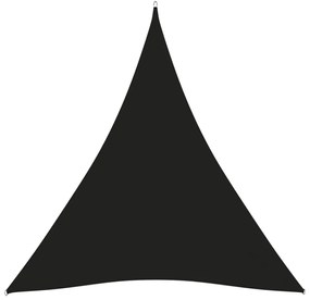 fekete háromszögű oxford-szövet napvitorla 3 x 4 x 4 m