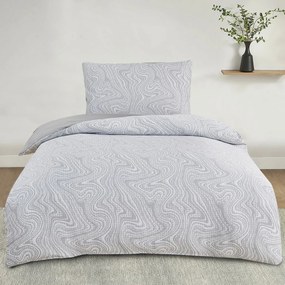 Alabama szürke jacquard ágynemő, 140 x 200 cm, 70 x 90 cm