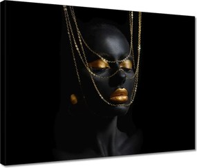Vászonkép 40x30 Arannyal bevont fej