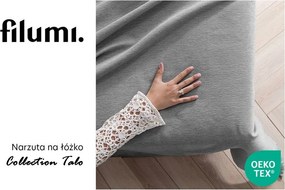 Szürke zsenília ágytakaró 220x240 cm Talo – Filumi