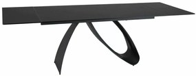 Diuna bővíthető étkezőasztal fekete 160-240 cm