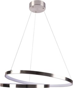 POLUX 328045 ZEFIRA Modern Led Függesztett Lámpa Nikkel LED IP20