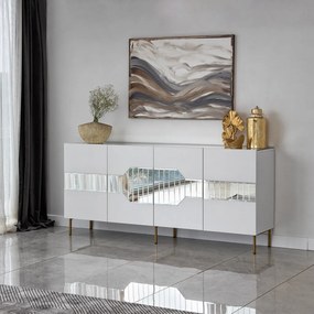 Milan komód, fehér-arany, 180 cm – TR552NOS1804