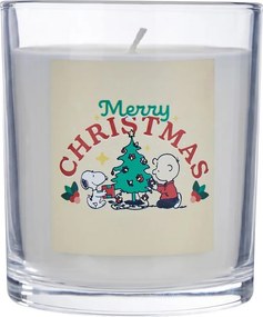 PEANUTS gyertya üvegben 9cm , Snoopy és Charlie