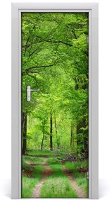 Ajtóposzter öntapadós Zöld erdő 75x205 cm