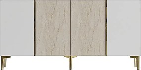 Poli 150 - White, Travertine, Gold