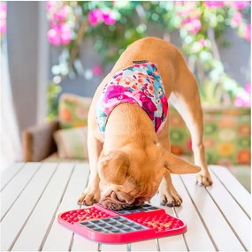 Nyalogatós alátét Slomo Red – LickiMat